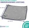 ELEXACLEAN Mikrofasertücher Auto Bad Küche (Grau, 12 St, Produktbild-Vorschau 4