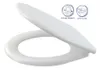 A white toilet seat and lid are shown on a white background. Podgląd zdjęcia produktu