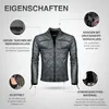 PAULGOS Veste en cuir pour hommes Veste en cuir véritable Voir les images du produit 5
