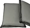 Two black mesh filter pads for pool cleaners, angled to show their texture and shape. Produktbild-Vorschau