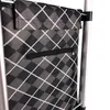 Close-up of a shopping trolley bag with a checkered pattern and a zipper pocket. Produktbild-Vorschau