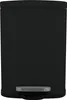A black pedal bin with a silver pedal. Produktbild-Vorschau