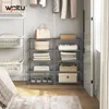 WOLTU Schuhregal schmal 5 Ebenen, Metall, für 10 Paar Produktbild-Vorschau 4
