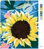 Zuty - Malen nach Zahlen - SONNENBLUMEN UND BLÄTTER Produktbild-Vorschau 3