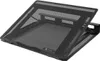 A black laptop stand is shown from a slightly elevated angle against a white background. Anteprima dell’immagine prodotto