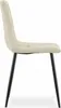 Sedia KARA - velluto beige / gambe nere x 3 Anteprima dell’immagine prodotto 6