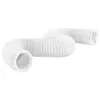 A white, flexible, corrugated hose bent into an S-shape, presented against a white background. Podgląd zdjęcia produktu