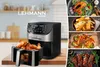 A collage featuring an air fryer and various foods prepared with it. Náhled obrázku produktu