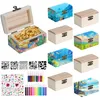 Set di 10 mini scatole di legno per lavori manuali e Anteprima dell’immagine prodotto 1