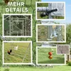 PawHut Hühnerstall Freilaufgehege aus Stahl, 3 x 4 x 1,95 m Produktbild-Vorschau 7
