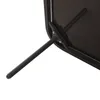 Close-up view of the underside of a dark-colored outdoor furniture set, showing metal legs and frame. Anteprima dell’immagine prodotto