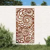 vidaXL Garten-Wanddeko 105x55 cm Cortenstahl Muschel-Design Produktbild-Vorschau 2