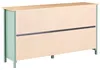 BELIANI Sideboard Grün Kiefernholz 150 cm Lang 3 Schubladen Produktbild-Vorschau 7