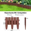 Jopassy Rasenkante Holzoptik Beeteinfassung Beetbegrenzung Produktbild-Vorschau 2
