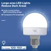 A marketing image for an LED light bulb, highlighting its features and intended use. Produktbild-Vorschau