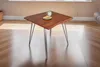 Baumkantentisch 90x90 cm Celia, Akazienholz nussbaumfarben Produktbild-Vorschau 1