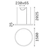 Moderní zavěšení Oracle Aluminium-Plastic White Led 89W Náhled obrázku produktu 2
