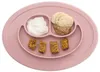 EZPZ Mini Mat – 2-in-1 Silicone Plate – Pastel Pink Produktbild-Vorschau 1