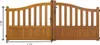 Portail En Bois Ajouree L3,50m x H1,10/1,30 (sans Voir les images du produit 3