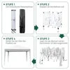 FCH Faltpavillon 3 x 3m Pop Up Pavillon Faltbar Wasserdicht Produktbild-Vorschau 4