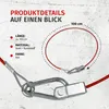 Abrissseil 1m Anhänger Fangseil Sicherungsseil Karabiner Produktbild-Vorschau 12