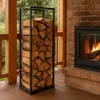 Metall Holzregal 31,5 × 31,5 × 115 cm – Kaminholzregal für Produktbild-Vorschau 6