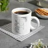 Floral Buchstabe F Kaffeebecher zum Ausmalen für Produktbild-Vorschau 8