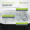 Juskys® Whirlpool SpaLuxe Schwarz/Weiß - 3000W 130 Düsen Produktbild-Vorschau 6