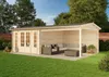 Alpholz Gartenhaus Freiburg-44 aus naturbelassenem Holz 755 Produktbild-Vorschau 5