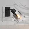 GLOBO 54308-1 HUBERTUS Strahler Metall schwarz matt, 1x E14 Produktbild-Vorschau 3
