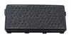 A black air filter with a hexagonal pattern is shown against a white background. Náhled obrázku produktu