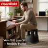 Sgabello con rotelle Floordirekt in plastica, sgabello con Anteprima dell’immagine prodotto 9