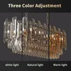 Lustre en cristal Vrygle doré : modèle ovale à 3 niveaux, Voir les images du produit 12