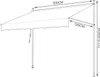 Izrielar Klemmmarkise s ručnou kľukou, 300x120cm balkónová Náhľad obrázku produktu 2