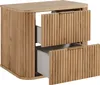 A wooden cabinet with two drawers, one partially open. Produktbild-Vorschau
