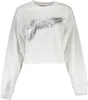 Weißes Damen Sweatshirt aus Baumwolle mit Logo und Druck Produktbild-Vorschau 1