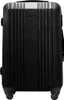 A black suitcase is shown from the front on a white background. Náhled obrázku produktu