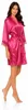 Damen Satin Morgenmantel Kimono kurz mit Spitze Bademantel Produktbild-Vorschau 4
