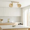 Luxolar LED Deckenlampe 2-flammig E27 Rattan Boho Produktbild-Vorschau 4