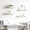 vidaXL Schweberegale 4 Stk. Eiche-Optik 80x23,5x3,8 cm MDF Produktbild-Vorschau 3