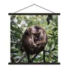 MuchoWow® Textilposter Affen - Zweig - Blätter 90x90 cm mit Produktbild-Vorschau 1