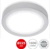 LED Aufbauleuchte Deckenlampe 16,5W chrom Kunststoff 4000 K Produktbild-Vorschau 2