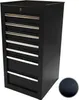 Werkzeugschrank schwarz, schmal, 7 Schubladen Produktbild-Vorschau 3