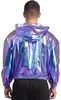 Hologramm Jacke Damen Herren Gr M Metallic Glänzend Produktbild-Vorschau 8
