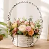 Rattan Pflanzkorb Blumenkorb Pflanzschale Halbkreis mit Produktbild-Vorschau 2