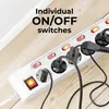 deleyCON 6-fach Steckdosenleiste einzeln schaltbar 1,4m - Produktbild-Vorschau 3