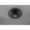 A black, spherical ceiling light with a woven design is shown against a plain gray background. Náhled obrázku produktu