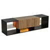 Mobile TV Merax con illuminazione LED e 2 cassetti, mobile Anteprima dell’immagine prodotto 7