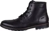 A black leather boot on a white background. Produktbild-Vorschau