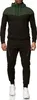 Herren Jogginganzug | Freizeitanzug 984 Schwarz Oliv L Produktbild-Vorschau 2